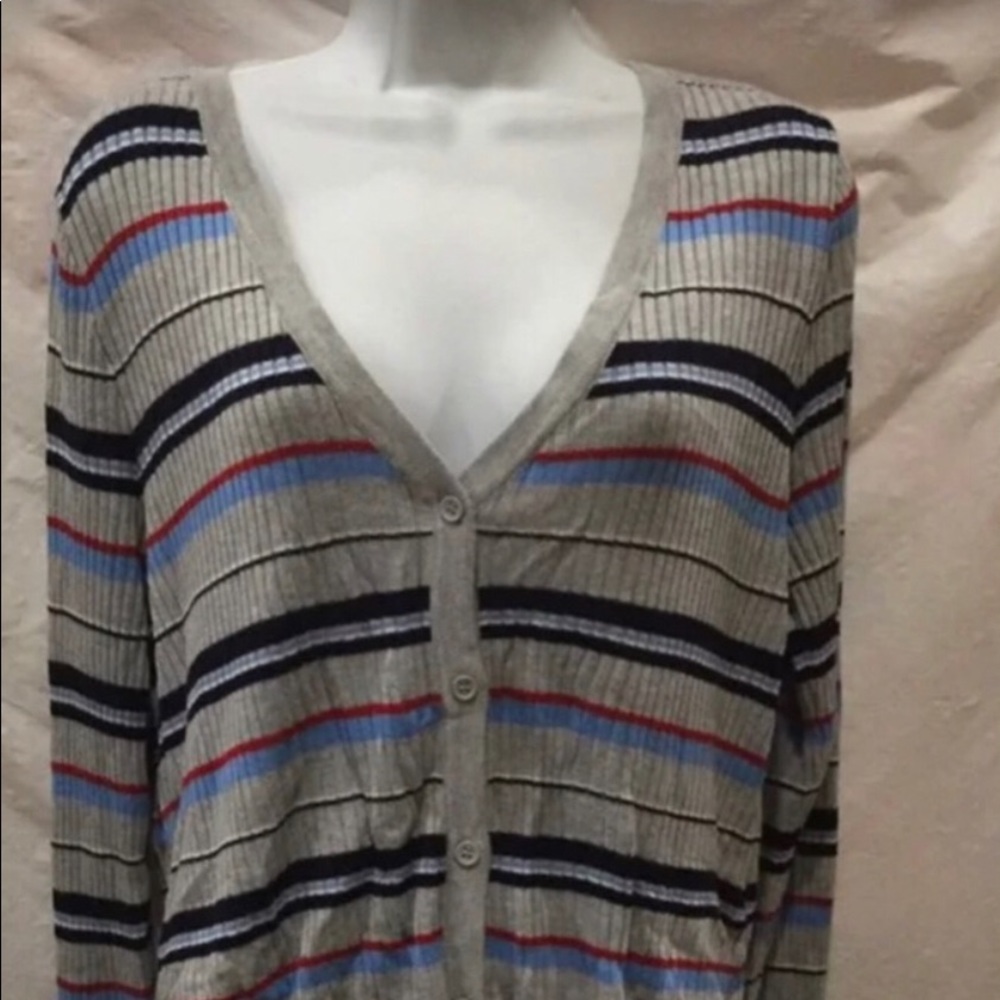 COPY - Striped Cropped Sweater